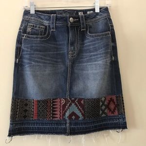 Miss Me mini Skirt Released Hem